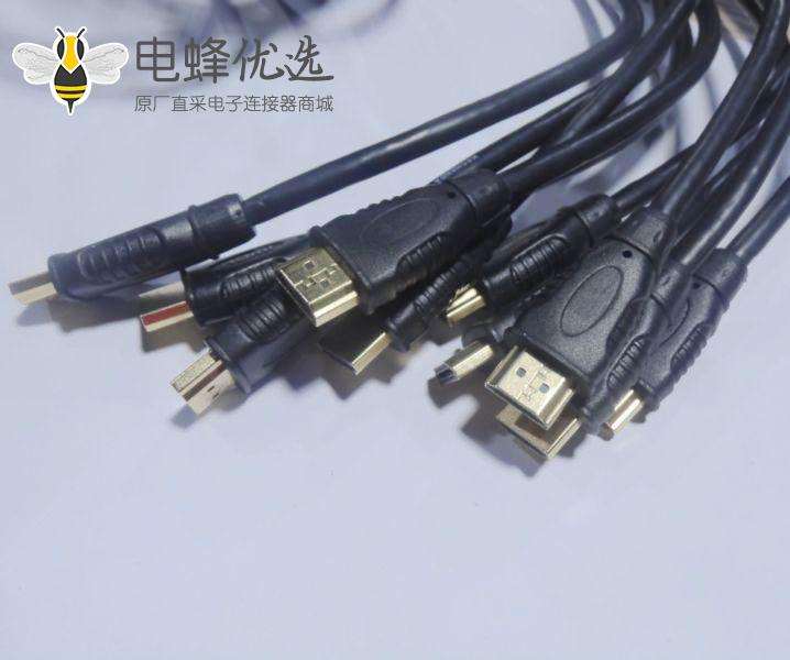 HDMI AF 防水-HDMI 公头 带硅胶软盖 连接线