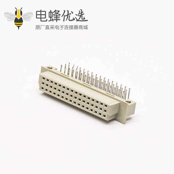 DIN41612欧式插座 节距2.54 48芯（A+B+C）90度弯插母头插孔式接PCB板安装