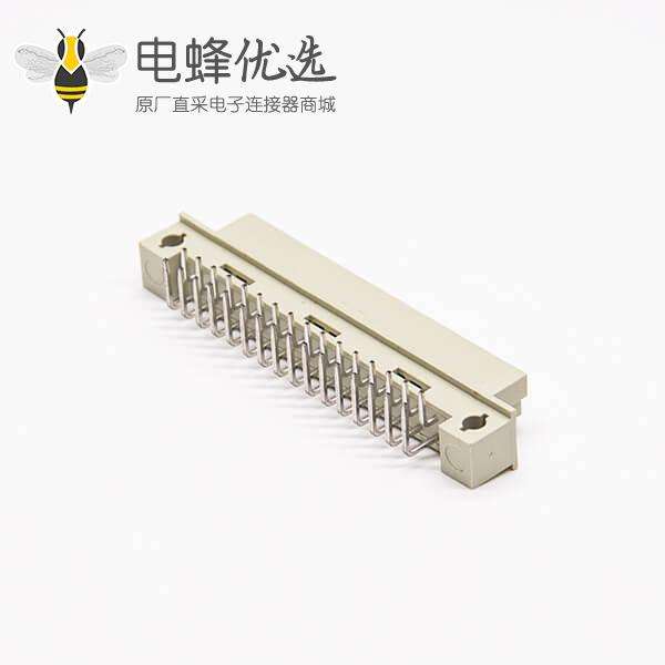 DIN41612欧式插座 节距2.54mm32芯（A+B）90度弯插母头插孔式接PCB板安装