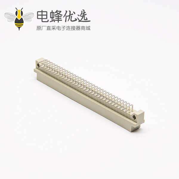 欧式DIN41612插座 节距2.54mm64芯（A+B）90度弯插公头插孔式接PCB板安装
