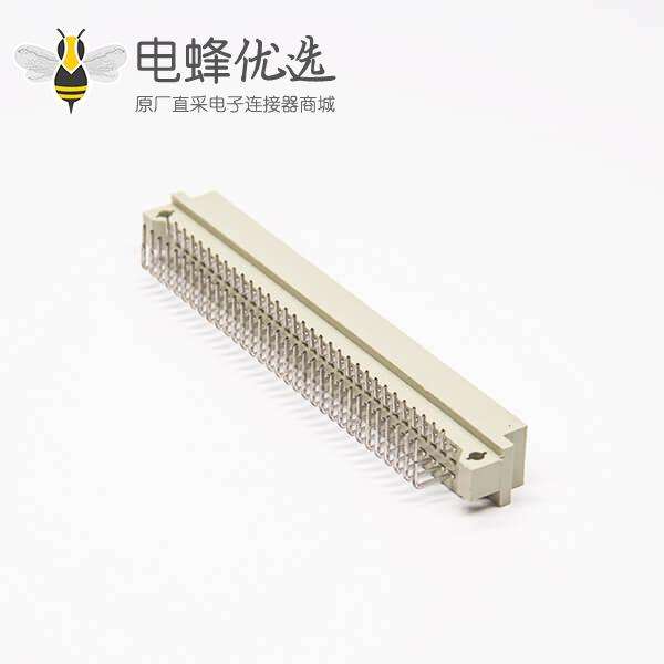 DIN41612欧式插座32芯公头弯式（A+C）空第二排 PCB板连接器