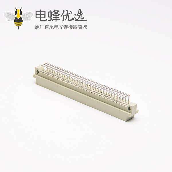 DIN41612欧式插座32芯公头弯式（A+C）空第二排 PCB板连接器