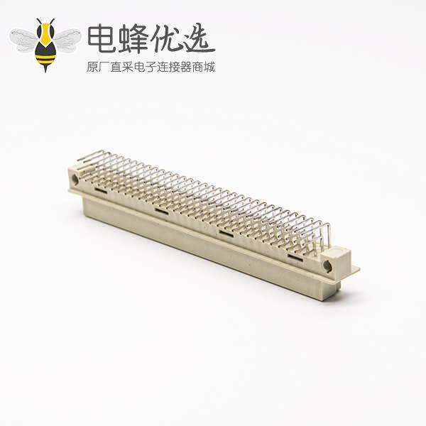 DIN形插座41612欧式 节距2.54 96芯（A+B+C）90度弯插母头插孔式接PCB板安装