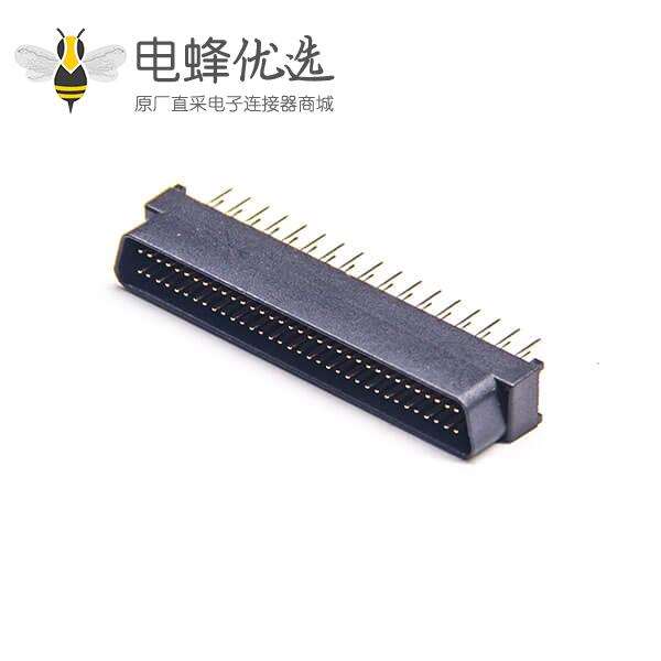 SCSI50公头HPDB直式插板插头焊接式连接器