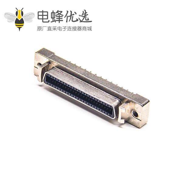 SCSI 36HPCN直式母头插板焊接式插座连接器