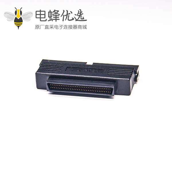 SCSI 连接器VHDCI型公头50芯转HPDB50芯公头直式连接器转接头