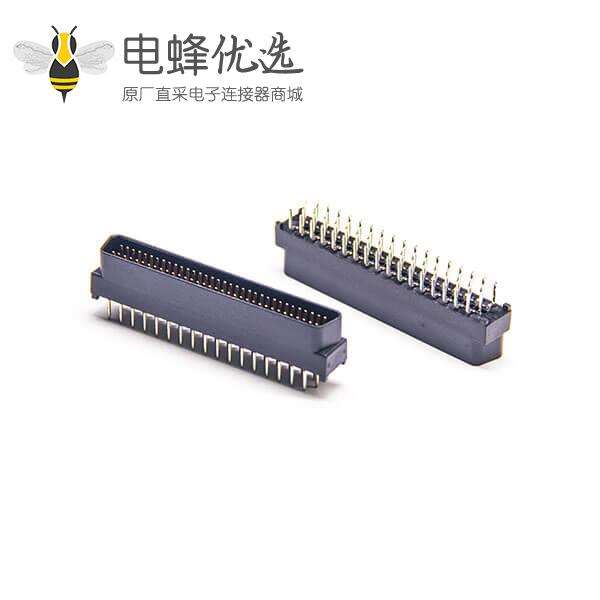 SCSI50公头HPDB直式插板插头焊接式连接器