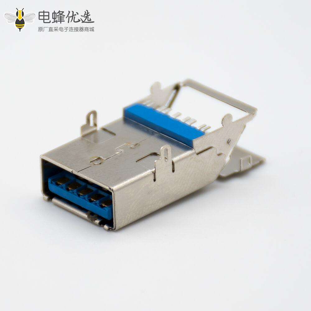 USB Type A 3.0母头9芯贴板安装连接器