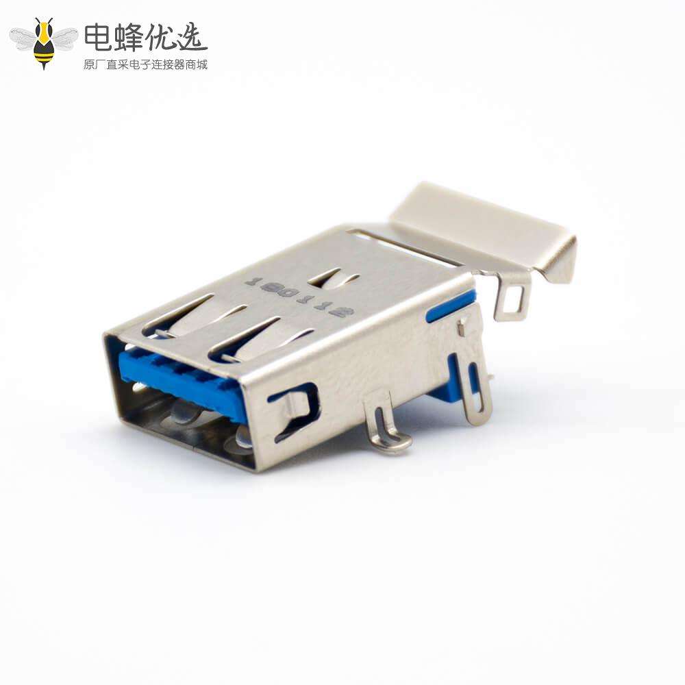 Type A接口USB3.0 9芯母头贴板安装连接器