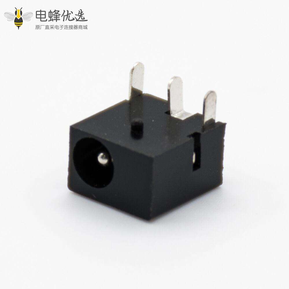 立式DC插座公不带屏蔽插孔贴片焊接3.8*1.5弯式电源连接器