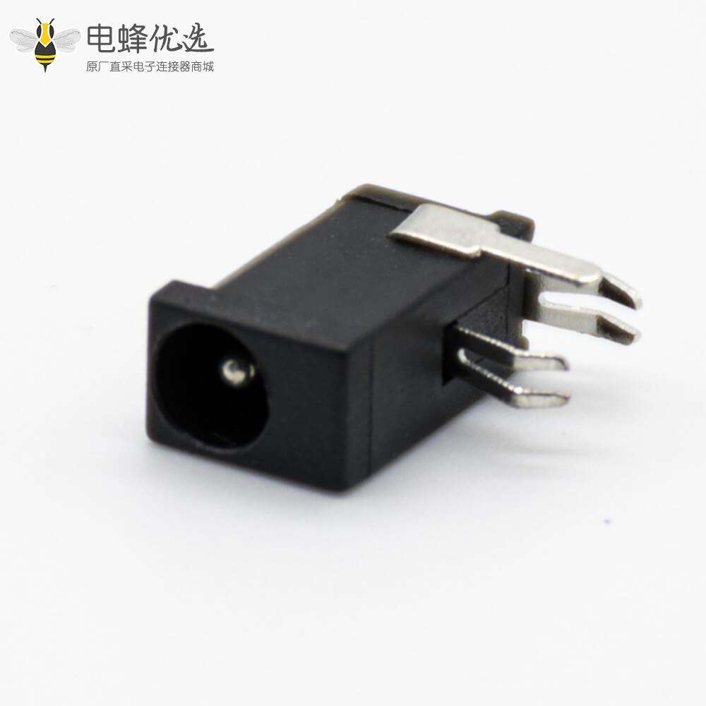 电源接口插座公插孔贴片焊接弯式不带屏蔽5.5*2.0毫米DC连接器