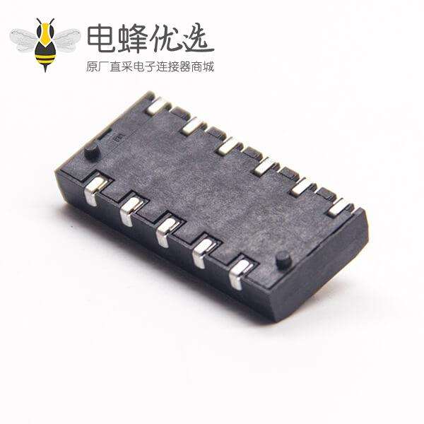 弹片式电池连接器6芯PH4.0贴板安装接PCB板公电池座