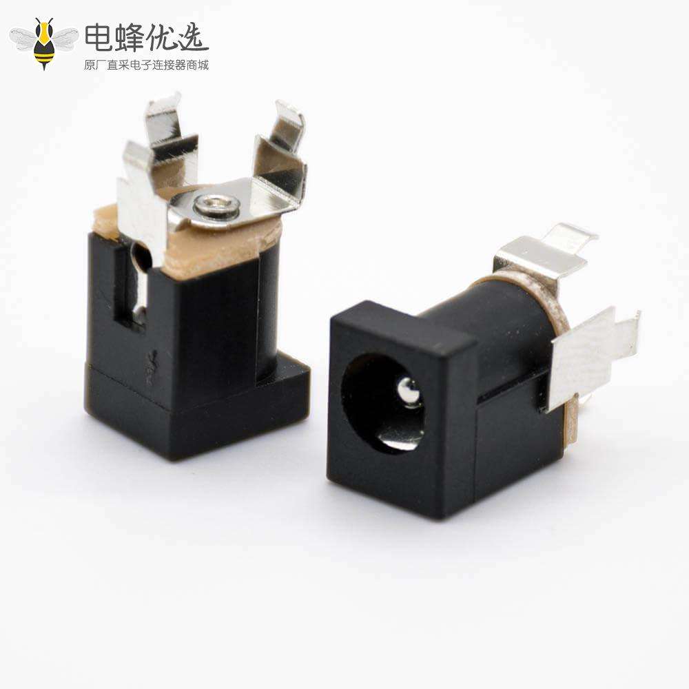 立式DC插座插孔贴片焊接直式公头不带屏蔽5.5*2.0mm电源连接器