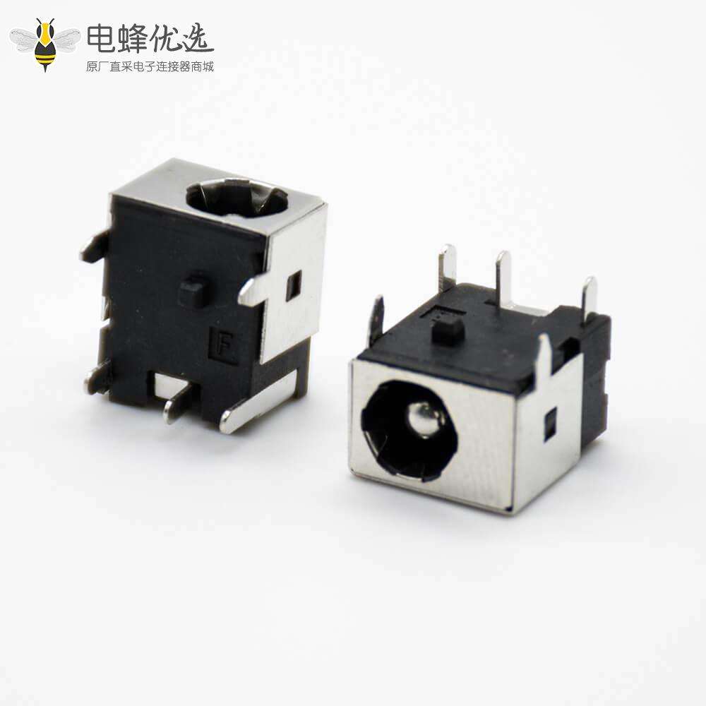 金属DC插座公直式插孔贴片焊接5.5*2.1毫米带屏蔽电源连接器