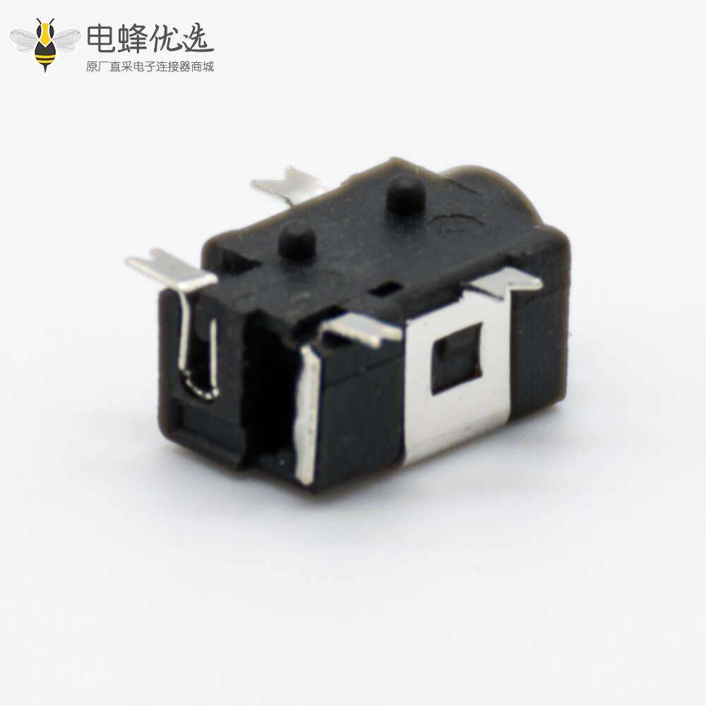 DC插座贴片母不带屏蔽贴板贴片焊接水平3.6*1.3毫米电源连接器