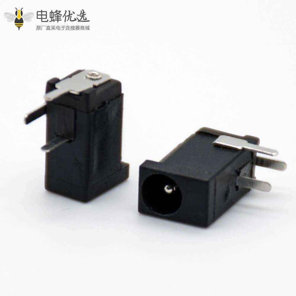 插座电源接口公座不带屏蔽插孔贴片焊接弯式5.5*2.0毫米DC连接器