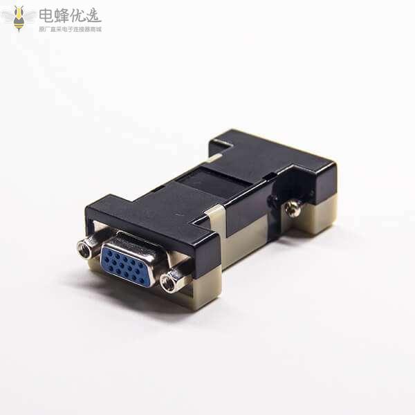 Sub-D 15针公转母三排高密度180°转接头