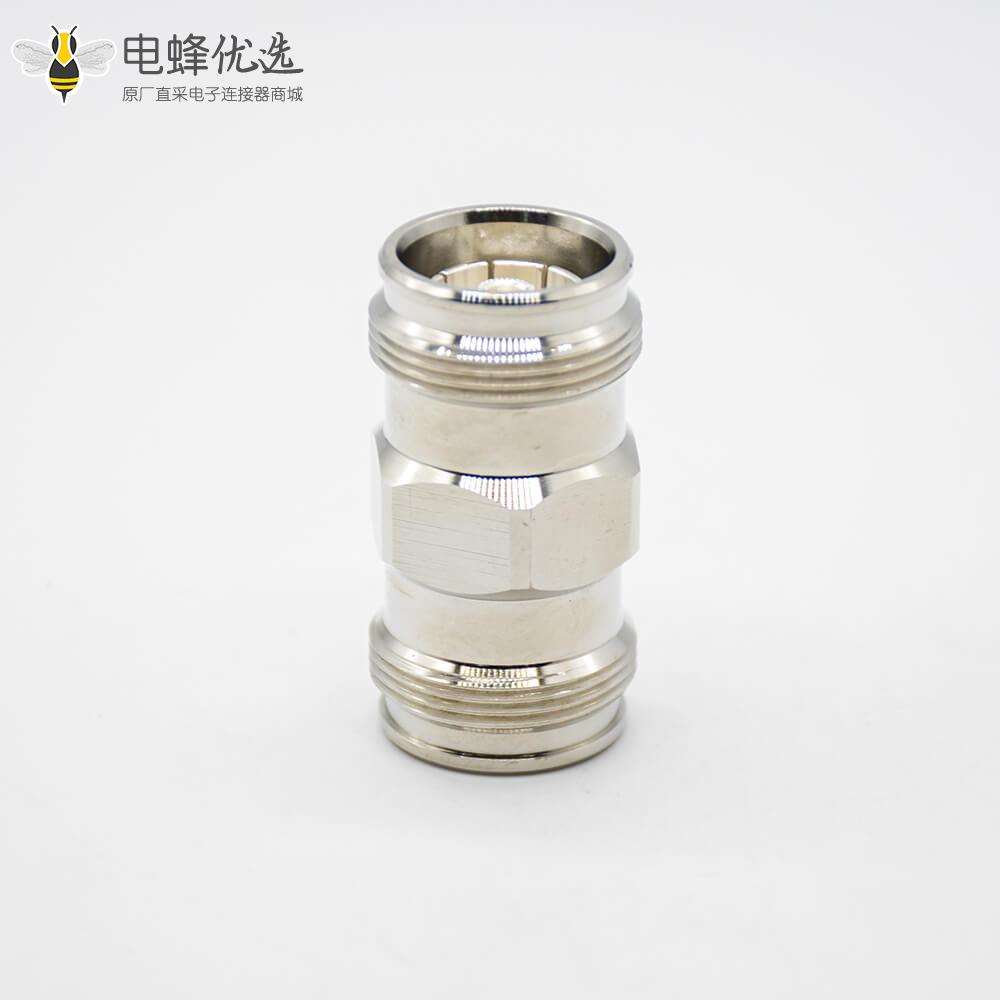 RF转接头直式镀镍4.3-10转接头母头转母头同轴连接器