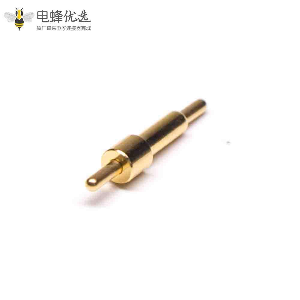 Pogo Pin针镀金黄铜单芯插件式异形系列弹簧针
