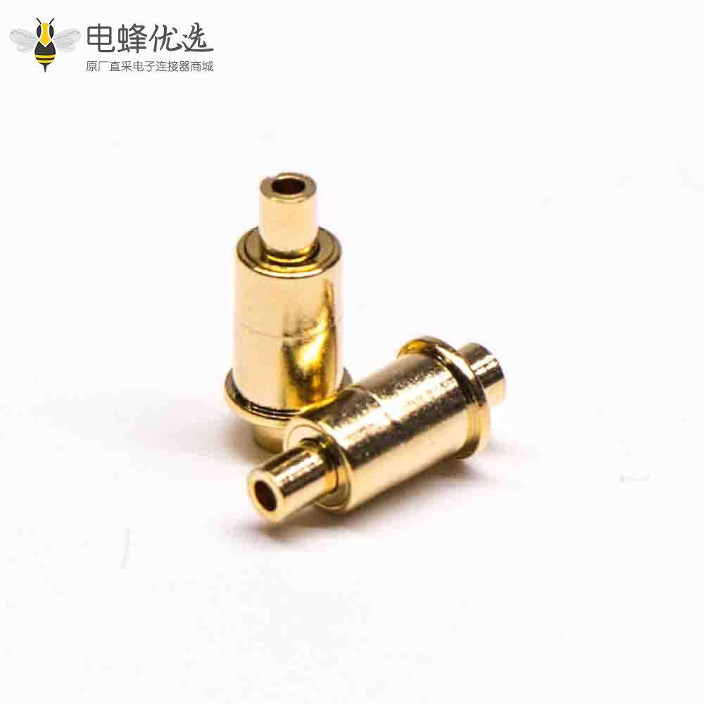 Pogo Pin针管异形系列单芯镀金插件式黄铜连接器