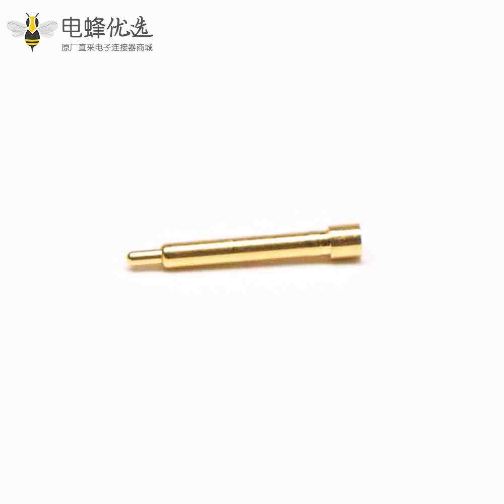 单头Pogo Pin连接器侧放式黄铜焊接异形系列单芯镀金