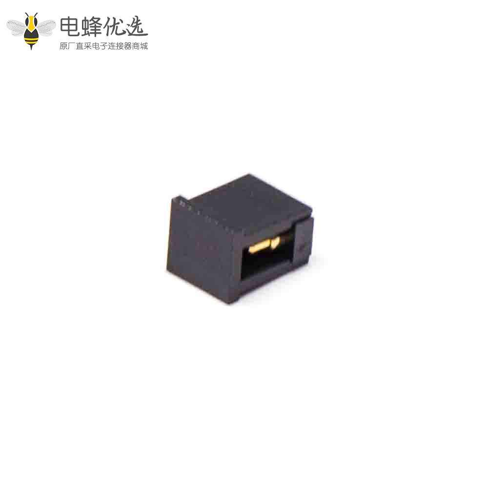 2Pin Pogo Pin连接器2.5MM间距R型侧放式单排普通单头