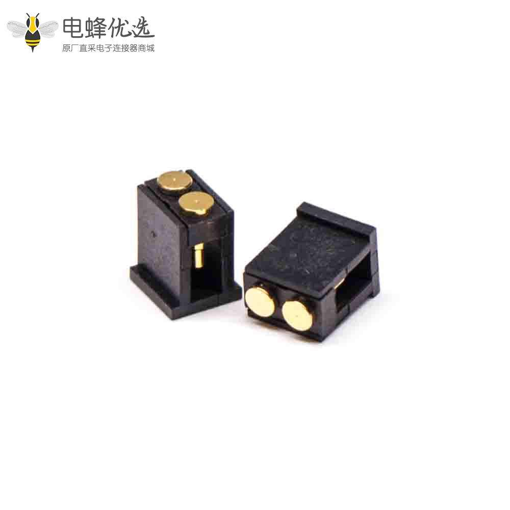 2Pin Pogo Pin连接器2.5MM间距R型侧放式单排普通单头