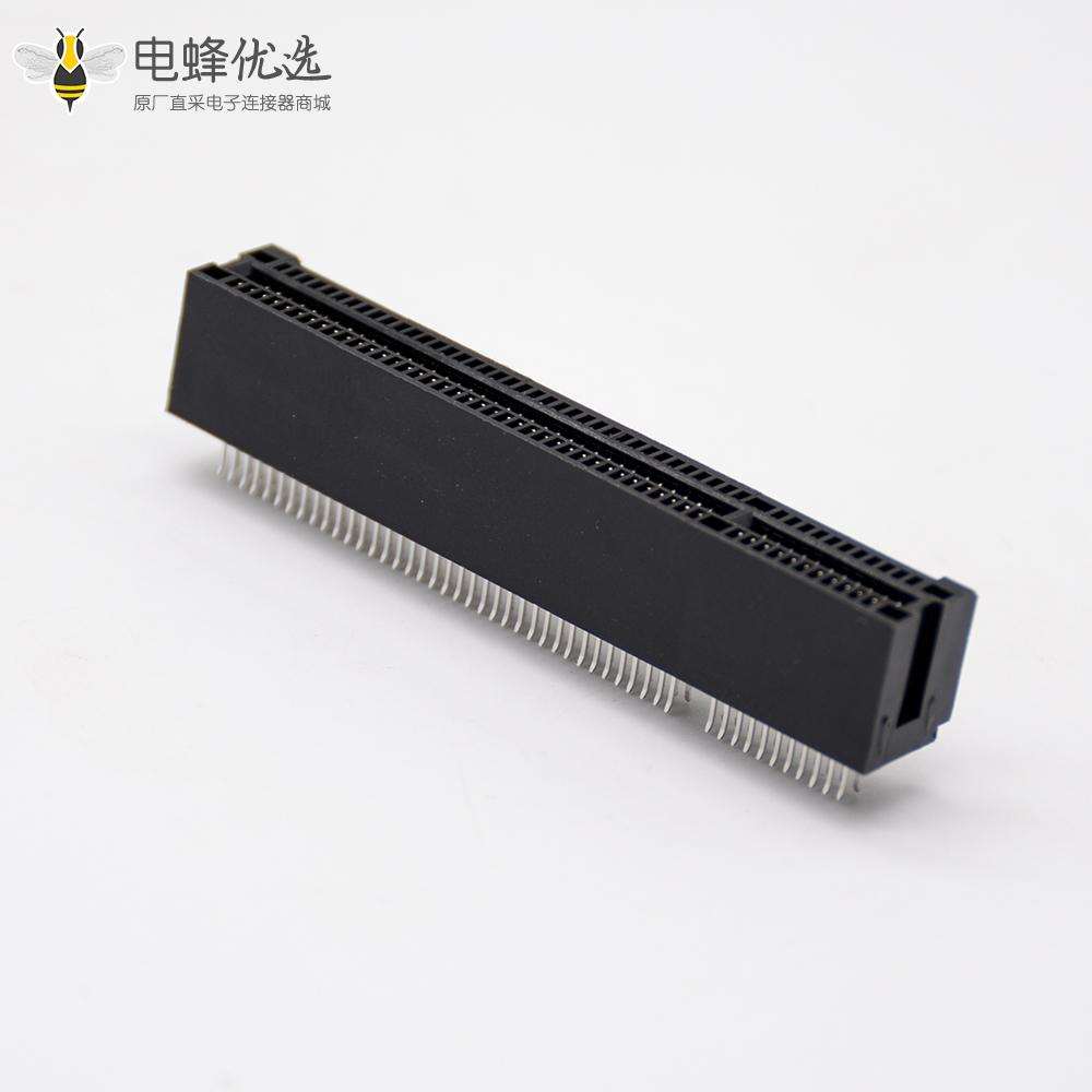 连接器PCIE 8X夹板式卡槽98芯沉板式记忆卡连接器