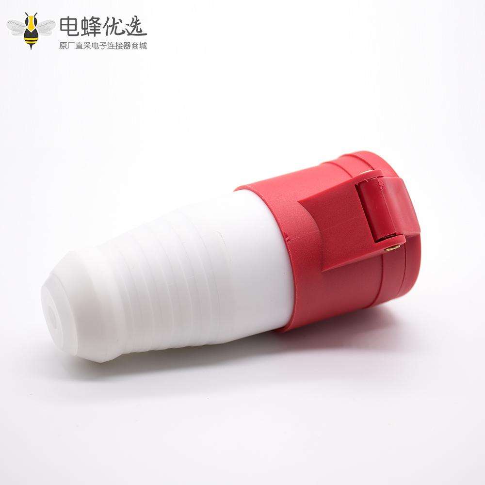 工业圆插座连接器4芯母头16A 380V-415V 3P+E IP44防水移动插座