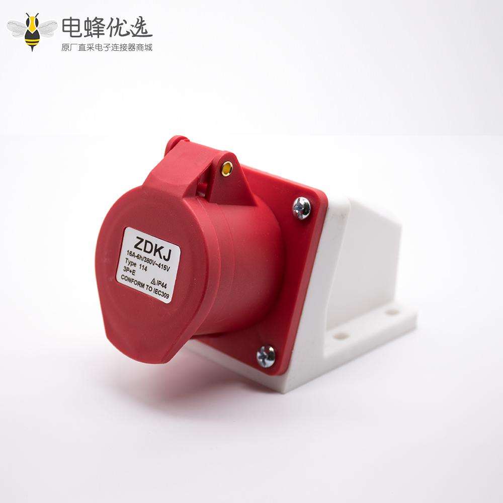 明装防水插座IP44三相3P+E 4芯母头16A 380V-415V