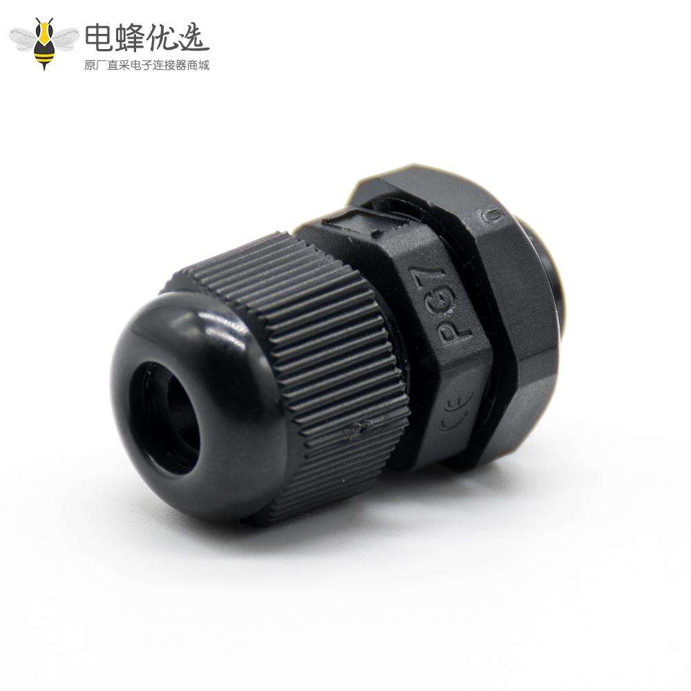 PG7型尼龙电缆防水接头德制螺纹IP68电缆固定头