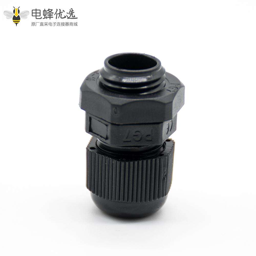 PG7型尼龙电缆防水接头德制螺纹IP68电缆固定头