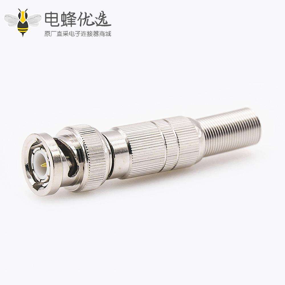 带有弹簧连接器用于SYV-50-5-1BNC公头直式焊接