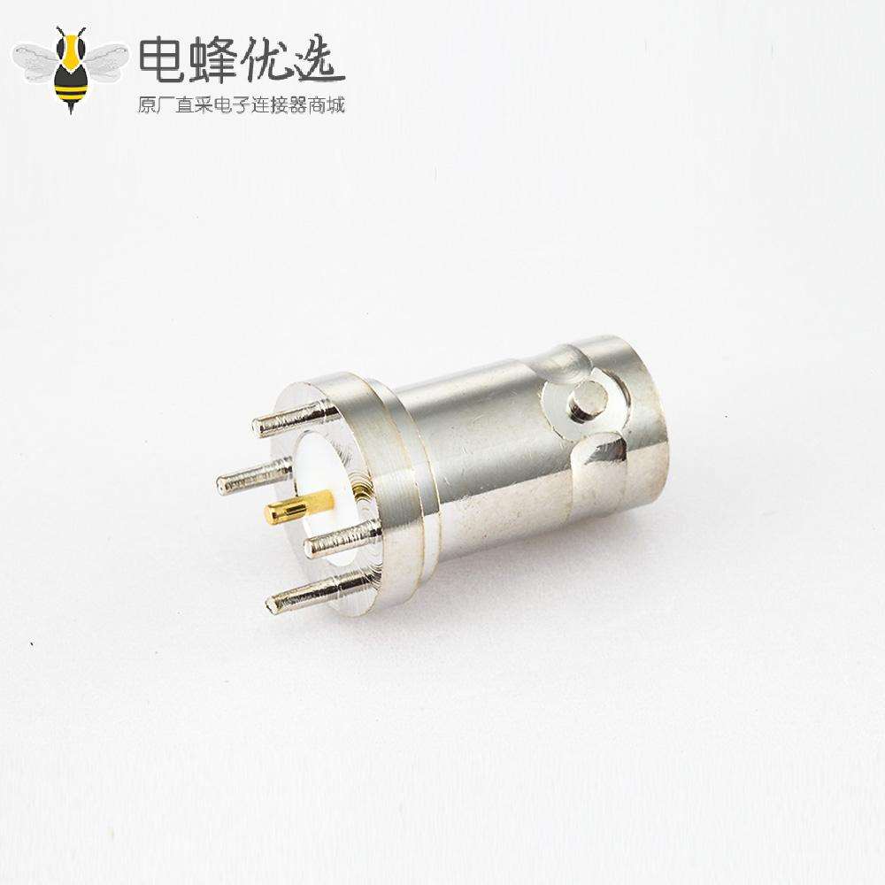 50ΩBNCPCB安装连接器母180度直插