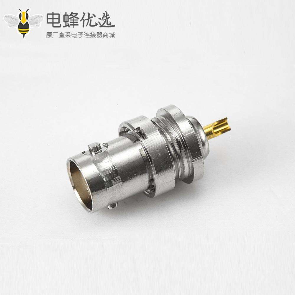 BNC连接器焊杯接线母180度50Ω