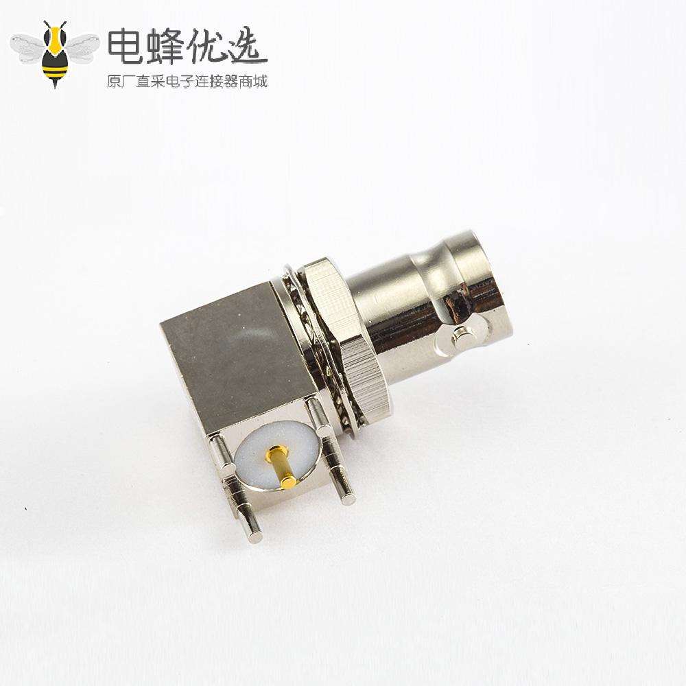 面板安装BNC连接器前锁穿墙PCB插孔50ohm