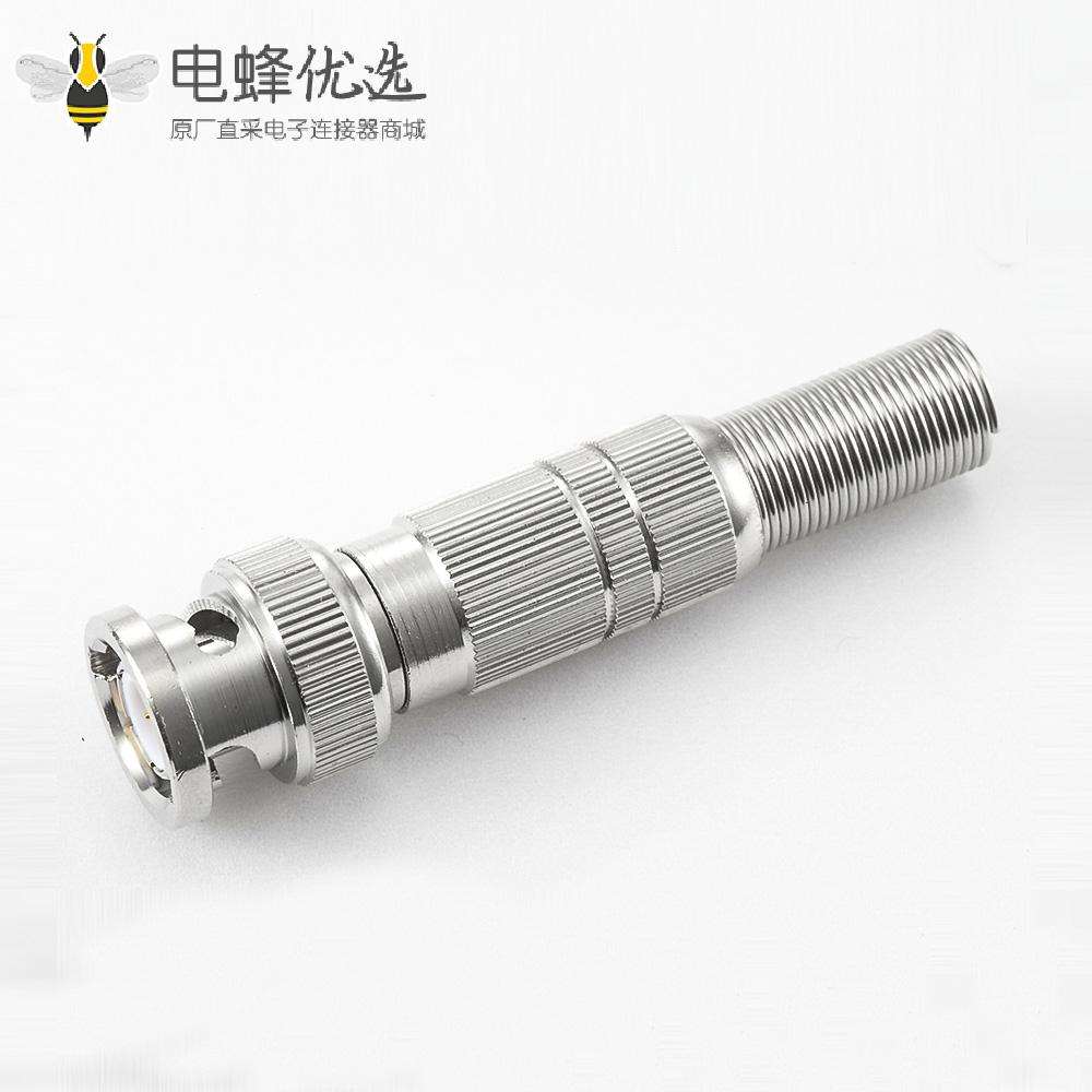 SYV50-5接线BNC连接器公头180度焊接