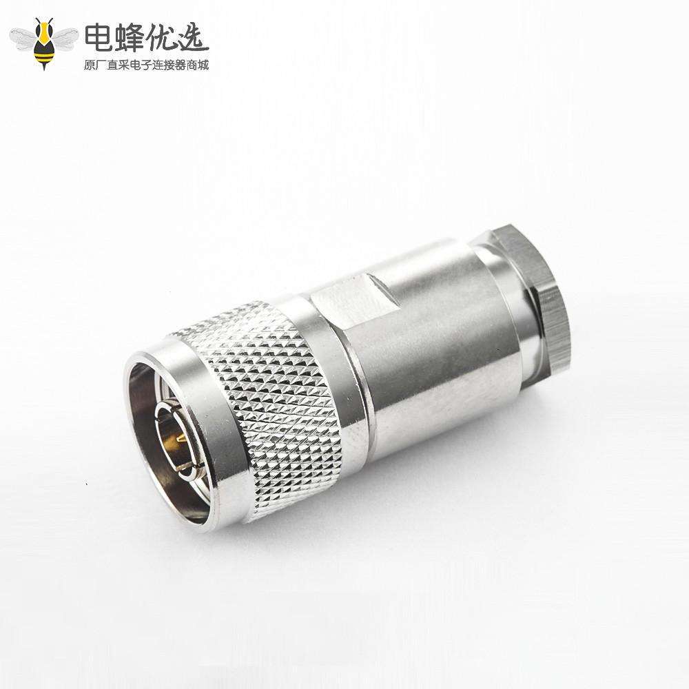 N型连接器LMR400电缆公头螺母锁紧