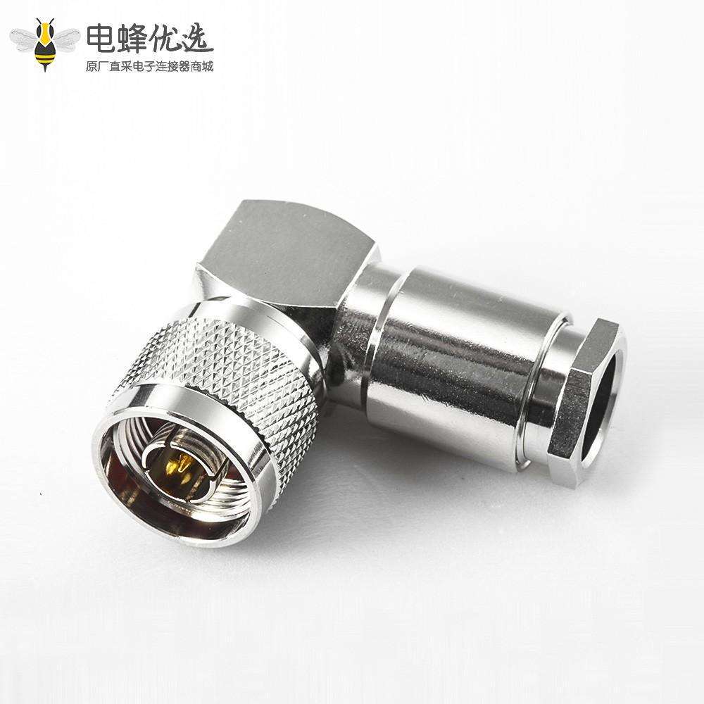 N型连接器公头直角螺母锁紧RG8 LMR400