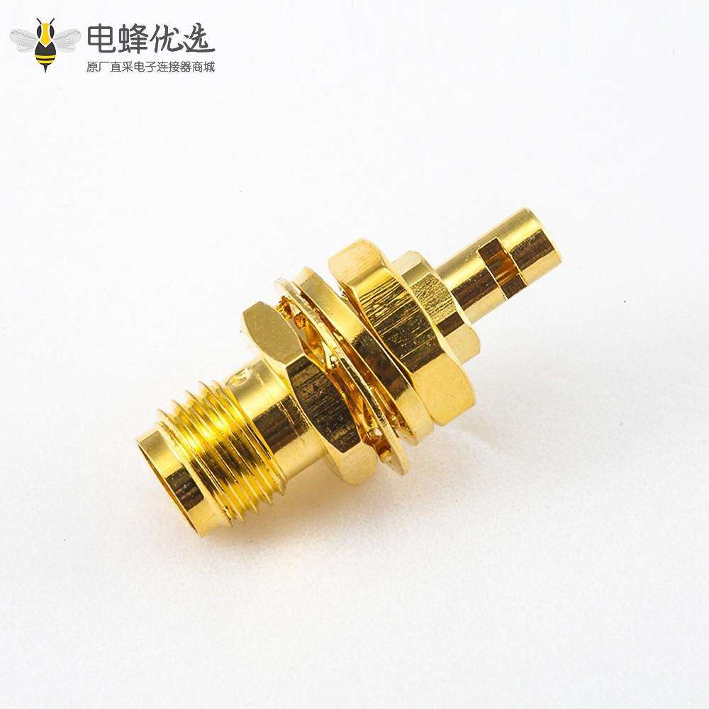 面板安装前锁穿墙SMA连接器直式母头开天窗焊接用于RG178 / 1.37mm / 1.45mm