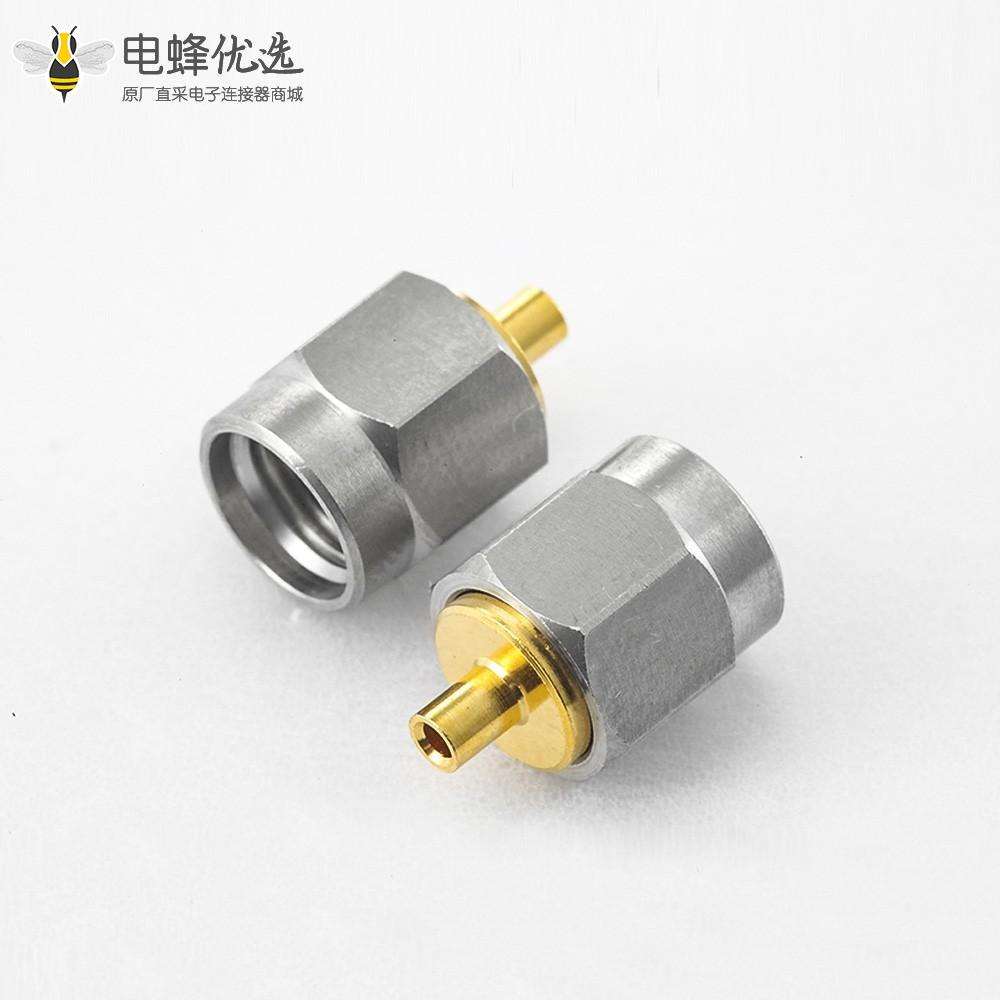 焊接型SMA连接器公头直式用于半柔性/半刚性-047