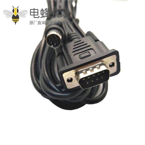 DB15P转MINI DIN6P公28AWG 通讯电缆20cm