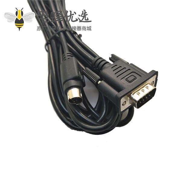 DB15P转MINI DIN6P公28AWG 通讯电缆20cm