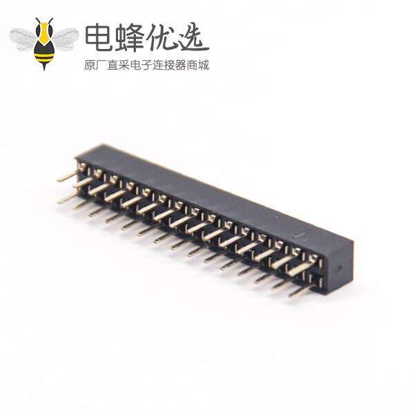 1.27mm双列直插排母30针直式180度单塑母座插PCB板