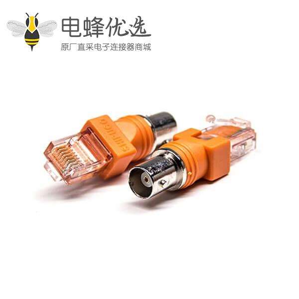 BNC转接头直式180度转RJ45水晶头