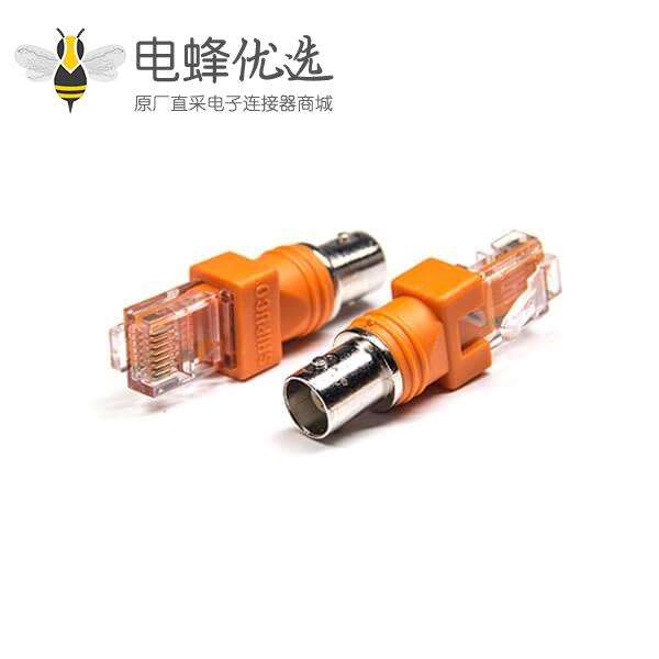 BNC转接头直式180度转RJ45水晶头