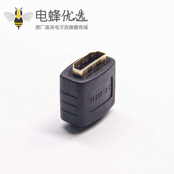 HDMI A转换器黑色公转母网络直通