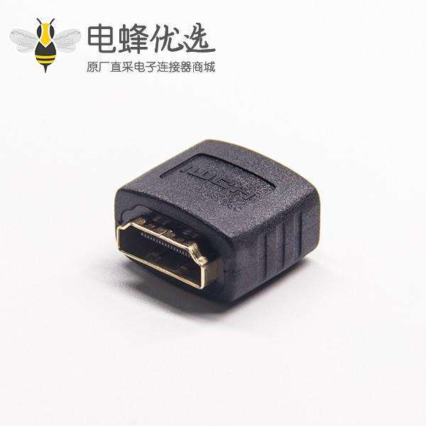 HDMI A转换器黑色公转母网络直通