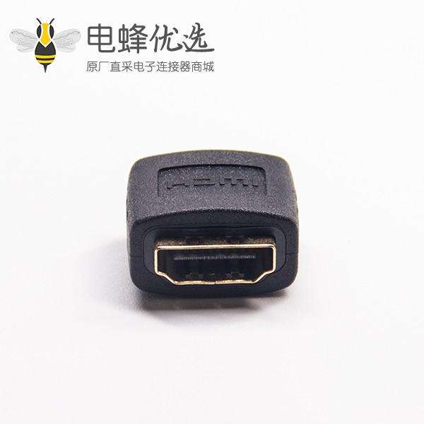 HDMI A转换器黑色公转母网络直通