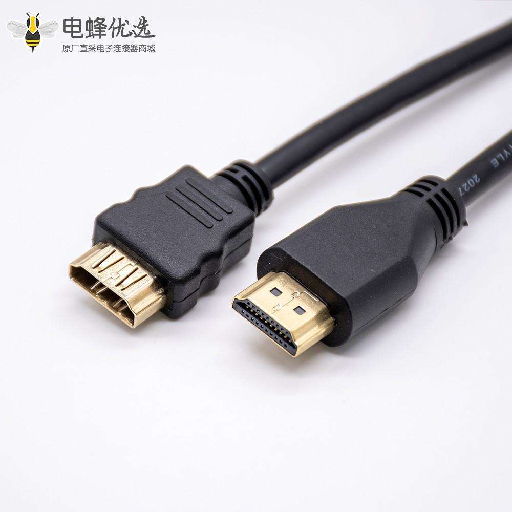 HDMI公头转母头直式转接电缆电缆1米